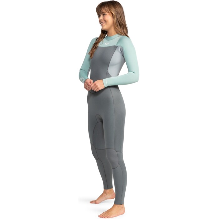 2024 Roxy Womens Prologue 4/3mm Back Zip Wetsuit ERJW103167 - Ice Green